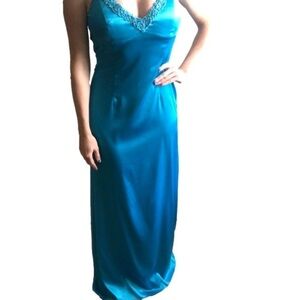 Y2K Prom Dress in electric blue